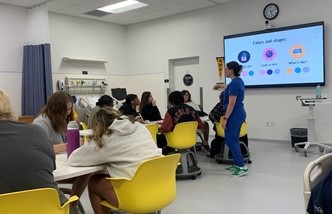 Students particing in Health for the Whole Person camp